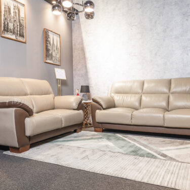 Helen [Cozy Leather Sofa | Soft & Elegant Living Room Design]