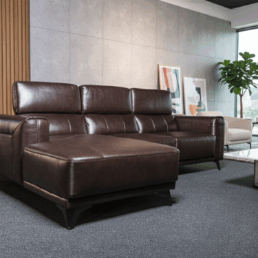 Paloma [Top Grain Leather L-Shaped Sofa | Sleek & Modern Design]