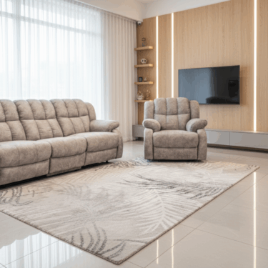 Victoria [Plush Manual Recliner Sofa | Soft & Cozy Seating]
